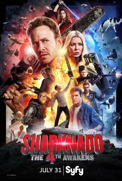 鲨卷风4：四度觉醒 / 鲨从天降4 / Sharknado 4: The 4th Awakens海报