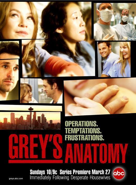 医人当自强(台),格蕾的解剖,外科实习生格蕾,实习医生,Surgeons,实习医生格蕾 第一季 Grey's Anatomy Season 1海报